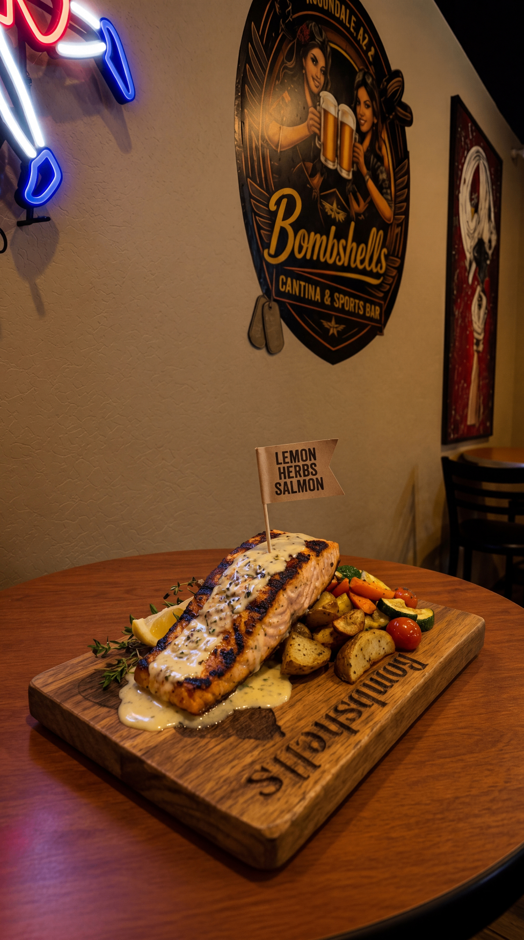 Lemon Herbs Salmon picture — grilled salmon with lemon butter in Avondale, Arizona