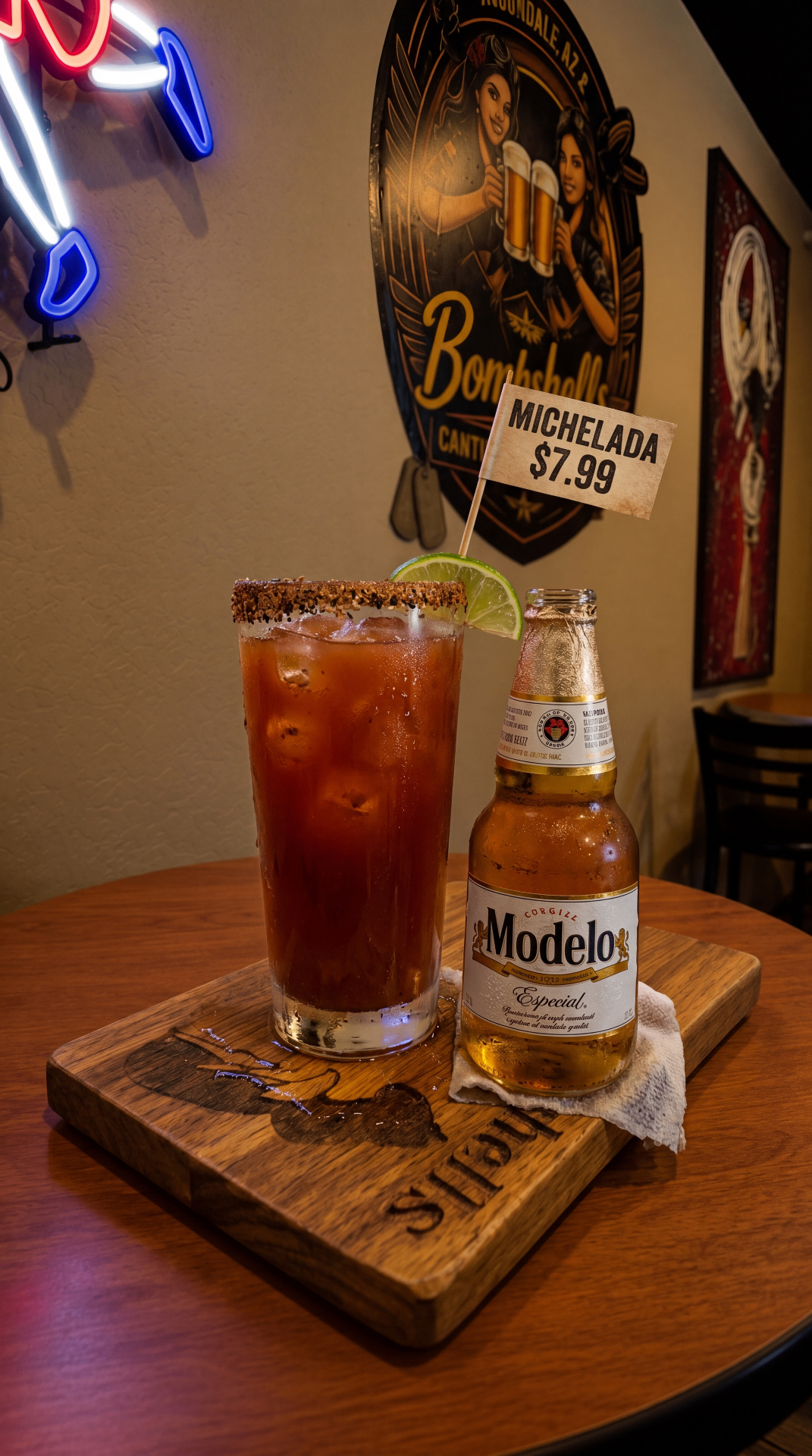 Michelada picture — beer michelada with tajín rim in Avondale, Arizona