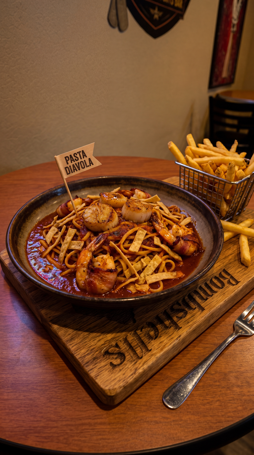 Pasta Diavola picture — chipotle shrimp and scallop pasta in Avondale, Arizona