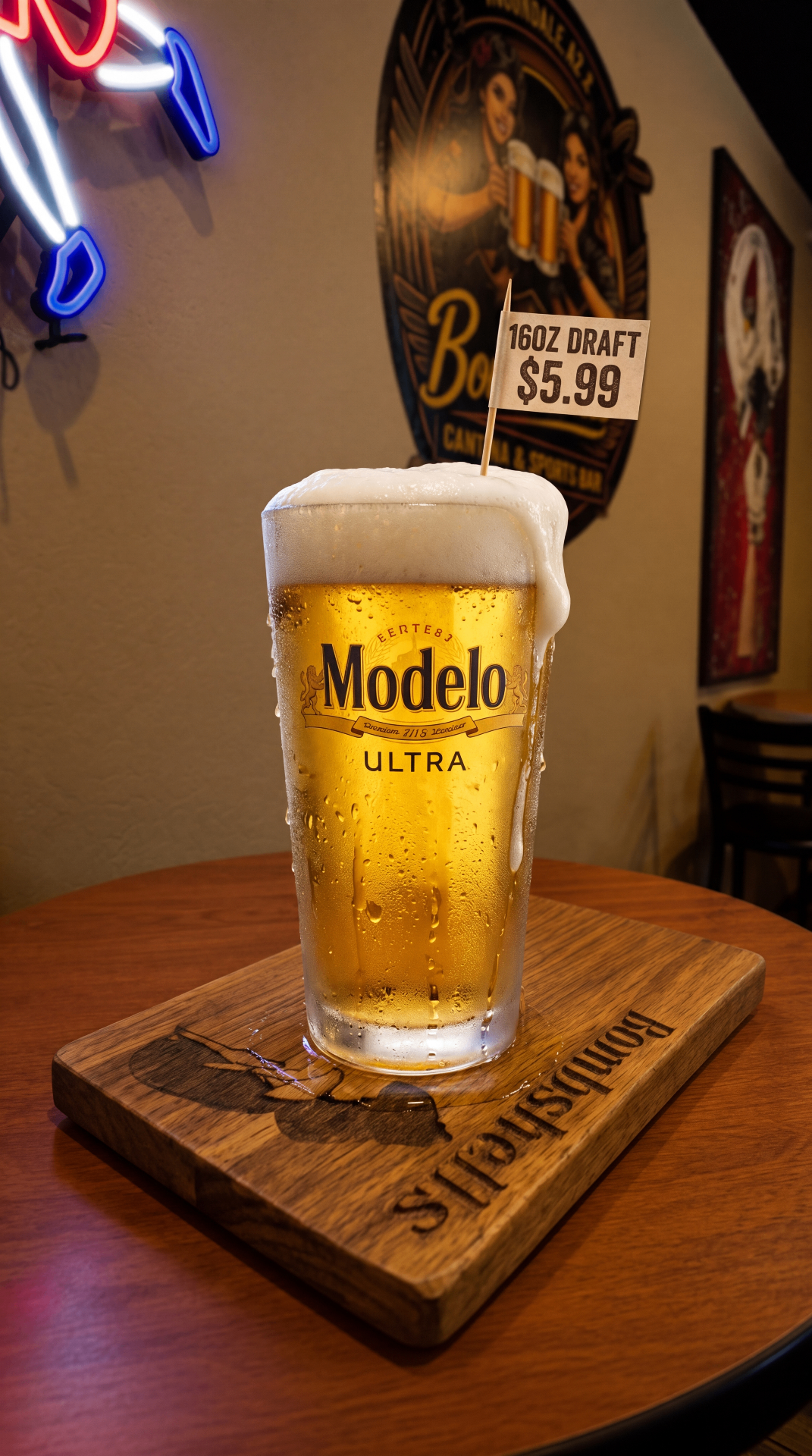 16oz Draft Beer picture — ice-cold draft beer at sports bar in Avondale, Arizona