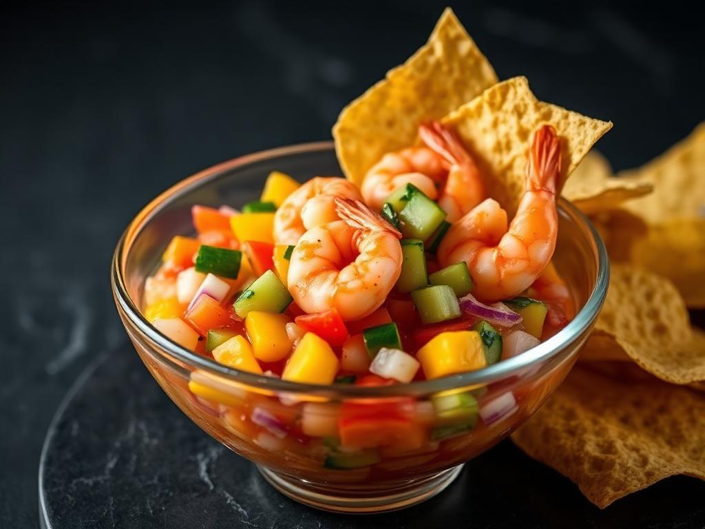 Ceviche con Mango — buffalo wings and shareables at Bombshells Sports Cantina, sports bar in Avondale, AZ