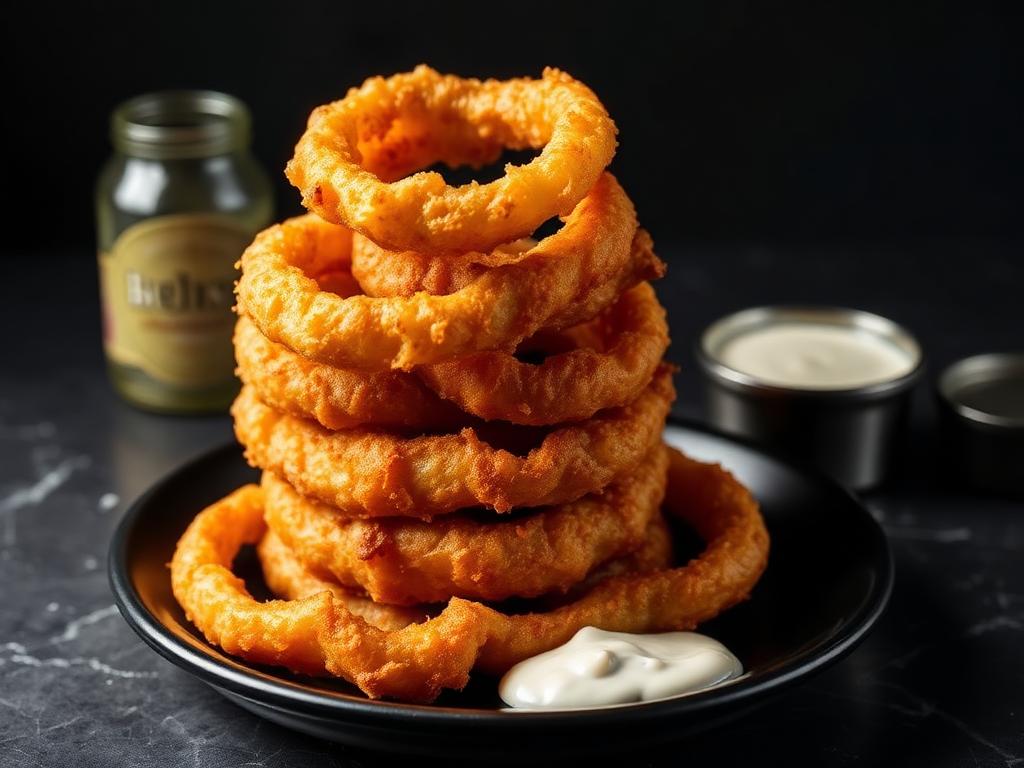 Onion Rings at Bombshells Sports Cantina, Avondale, AZ